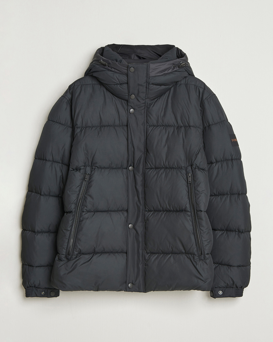 Herre | Jakker | BOSS ORANGE | Omaris Down Hooded Jacket Black