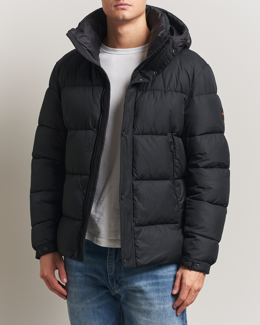 Herre | Jakker | BOSS ORANGE | Omaris Down Hooded Jacket Black