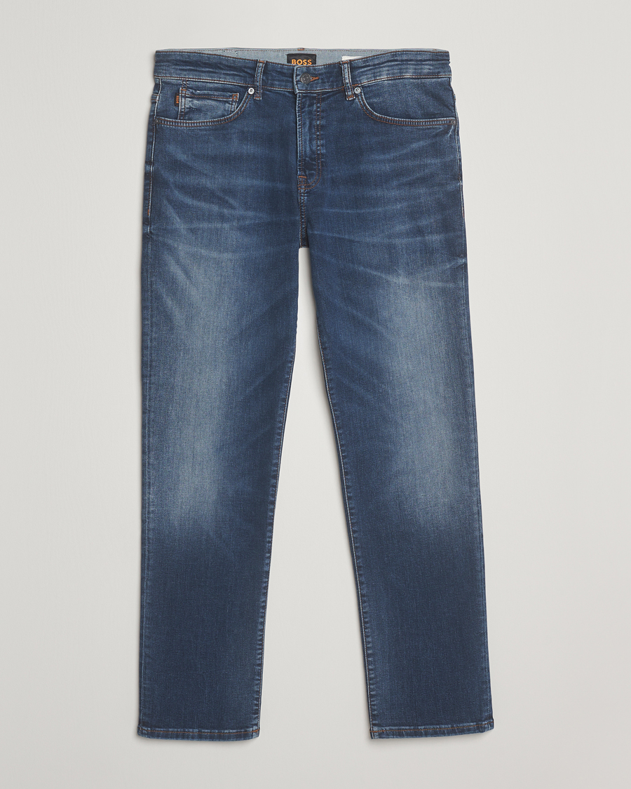 Herre | Jeans | BOSS ORANGE | Re.Maine Regular Fit Jeans Dark Blue