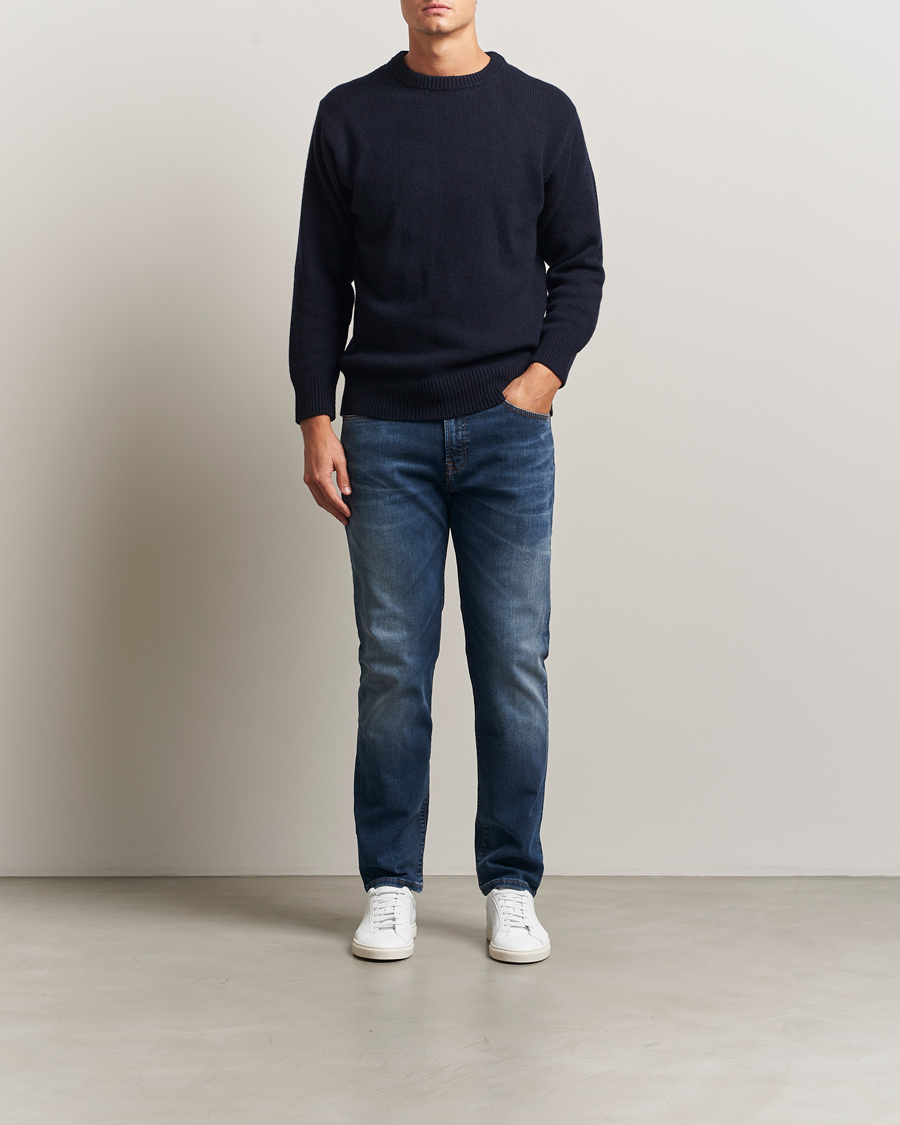 Herre | Jeans | BOSS ORANGE | Re.Maine Regular Fit Jeans Dark Blue