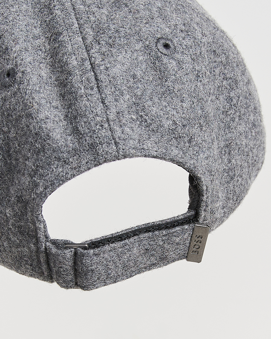 Herre | Hatte & kasketter | BOSS ORANGE | Derrel Wool Cap Open Grey
