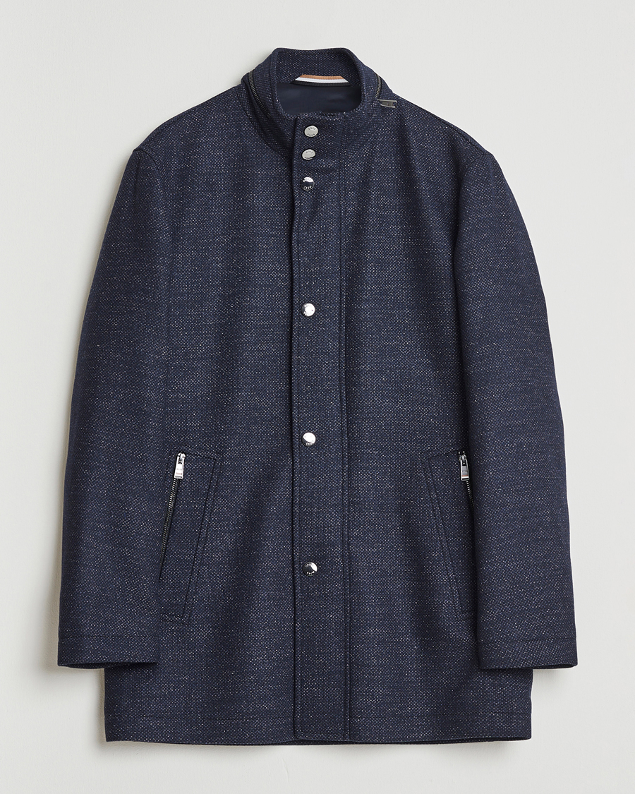 Herre | Jakker | BOSS BLACK | Camron Wool Coat Dark Blue
