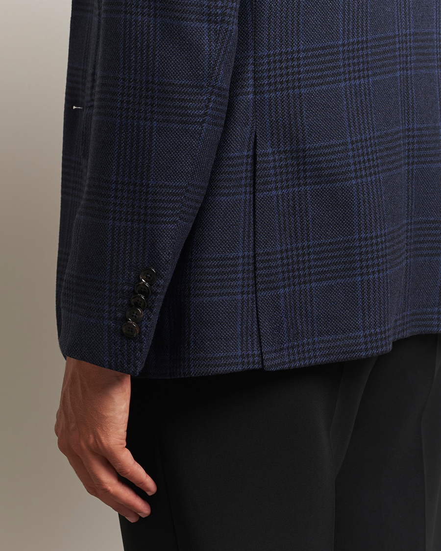 Herre | Blazere & jakker | BOSS CAMEL | Jeff Wool Checked Blazer Dark Blue