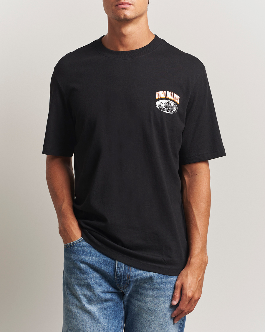 Herre | T-Shirts | HUGO | Nartupix Logo T-Shirt Black