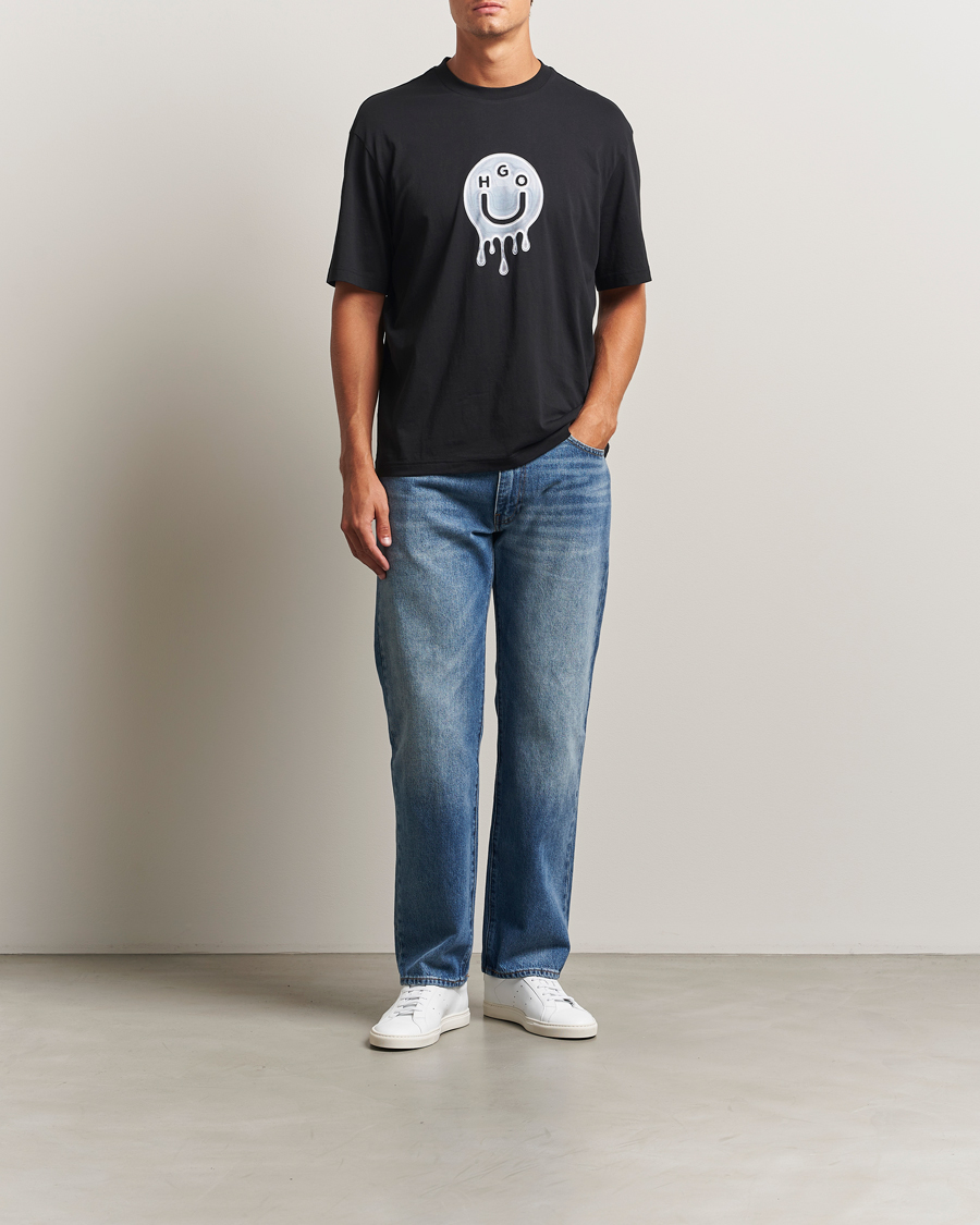 Herre | T-Shirts | HUGO | Nedirix Logo T-Shirt Black