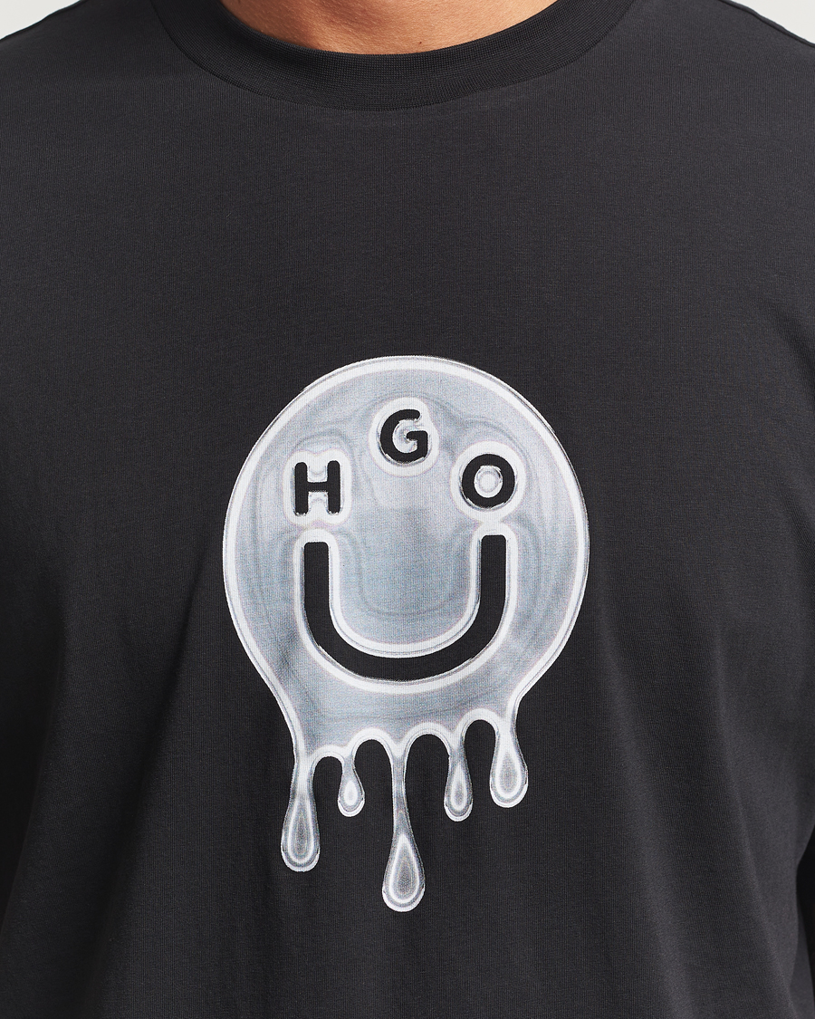 Herre | T-Shirts | HUGO | Nedirix Logo T-Shirt Black