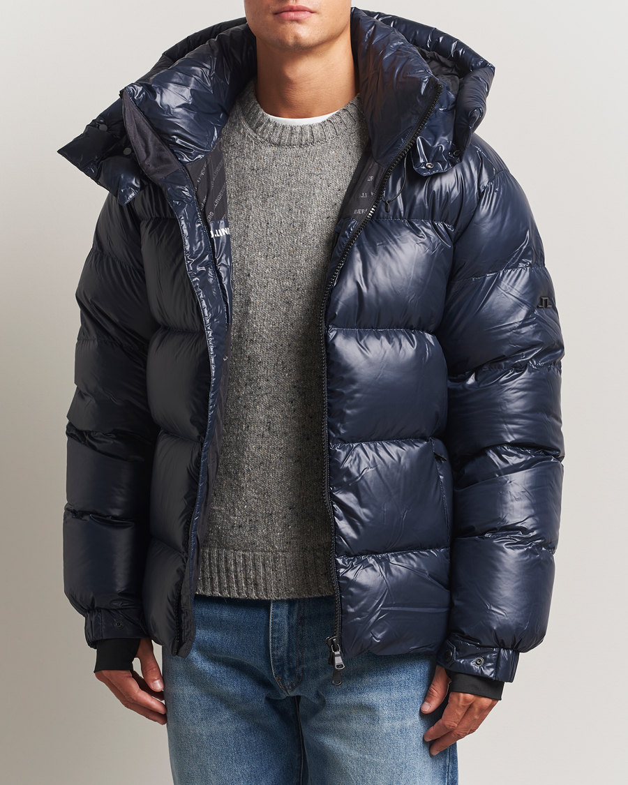 Herre | Jakker | J.Lindeberg | Creek Down Hooded Jacket Navy
