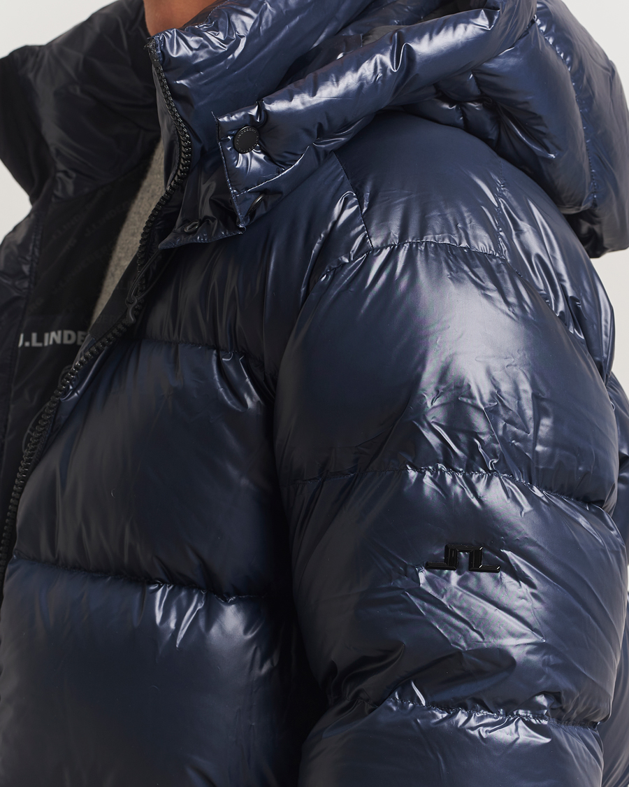 Herre | Jakker | J.Lindeberg | Creek Down Hooded Jacket Navy