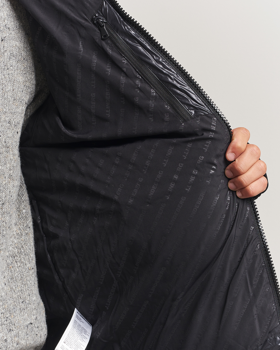 Herre | Jakker | J.Lindeberg | Creek Down Hooded Jacket Black