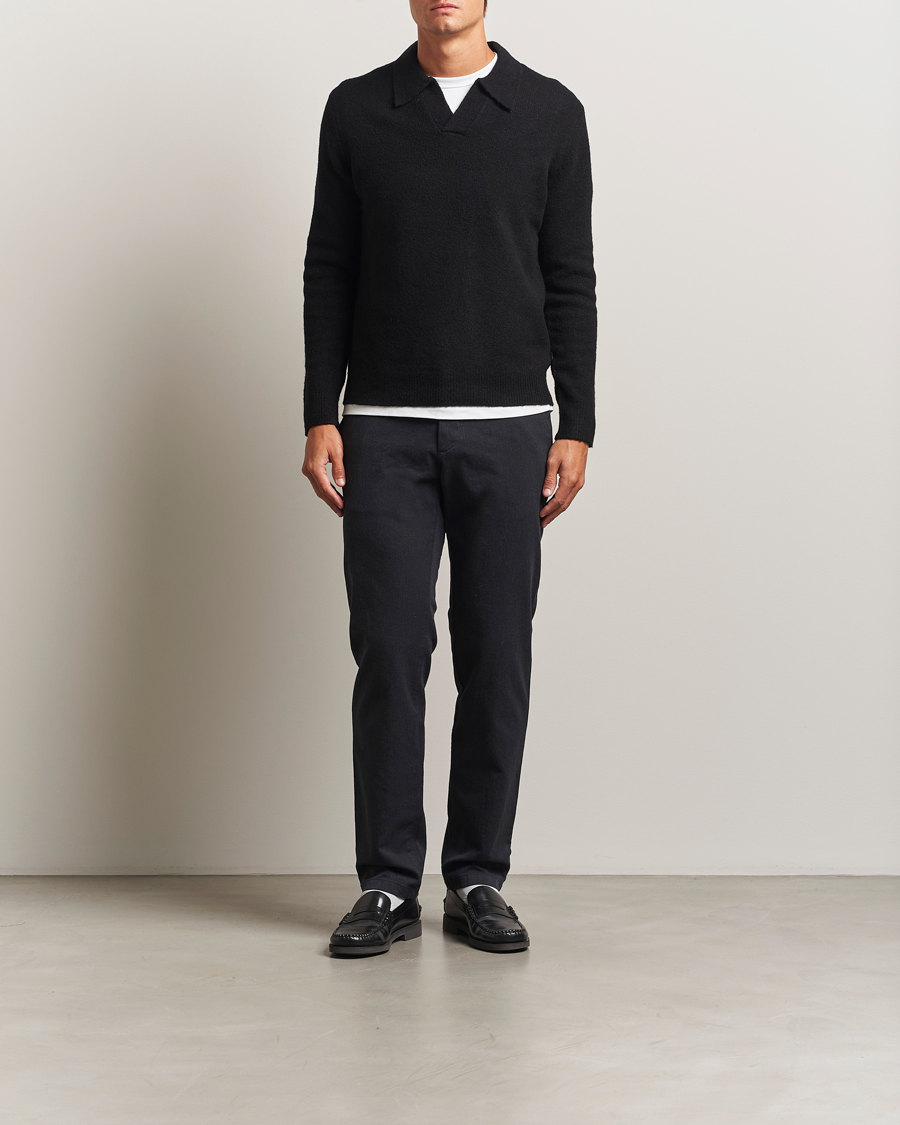 Herre | Bukser | J.Lindeberg | Ched Flannel Twill Pants Dark Grey Melange
