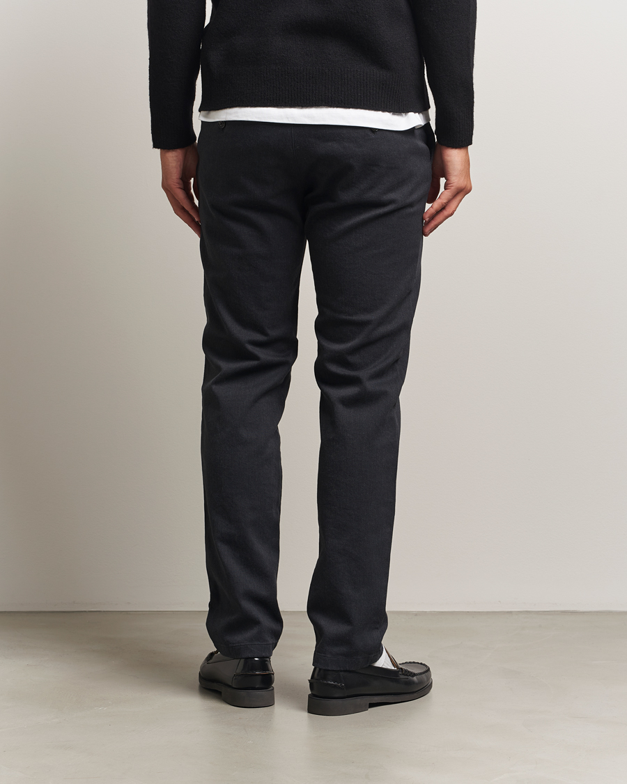Herre | Bukser | J.Lindeberg | Ched Flannel Twill Pants Dark Grey Melange