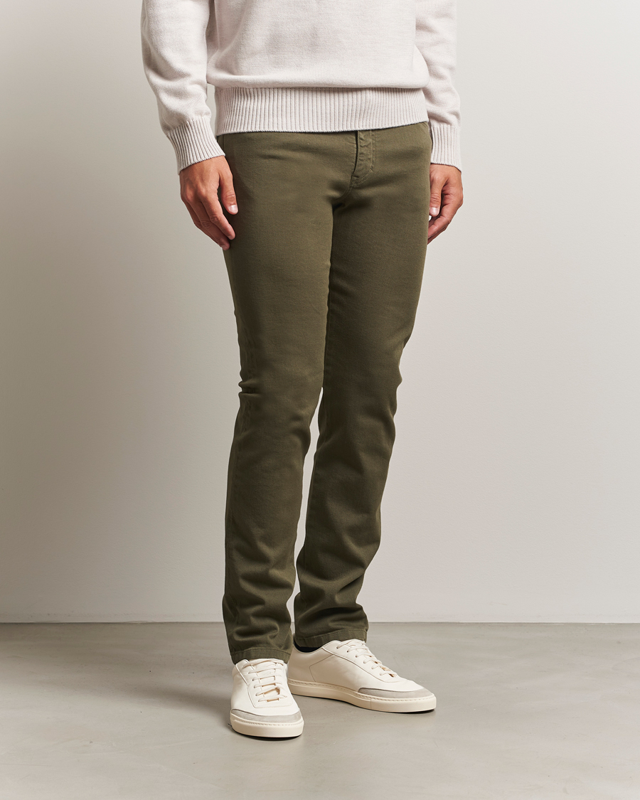 Herre | Jeans | J.Lindeberg | Jax Left Hand Twill Jeans Forest Green