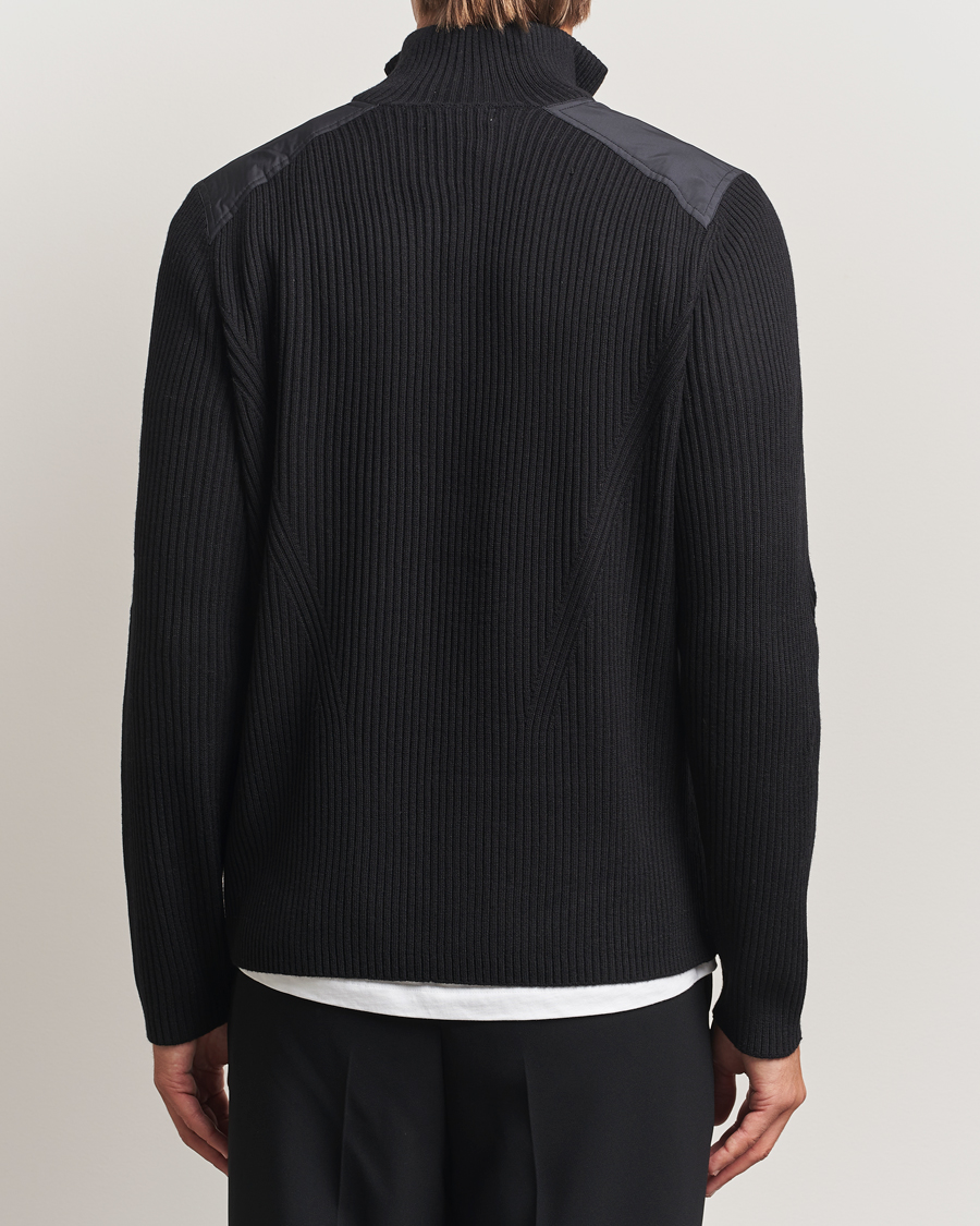 Herre | Trøjer | J.Lindeberg | Martin Knitted Hybrid Half Zip Black