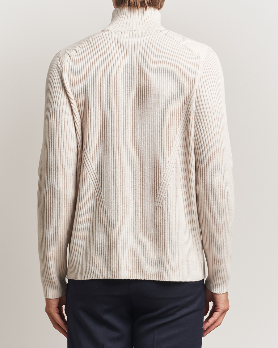 Herre | Trøjer | J.Lindeberg | Martin Knitted Hybrid Half Zip Moonbeam