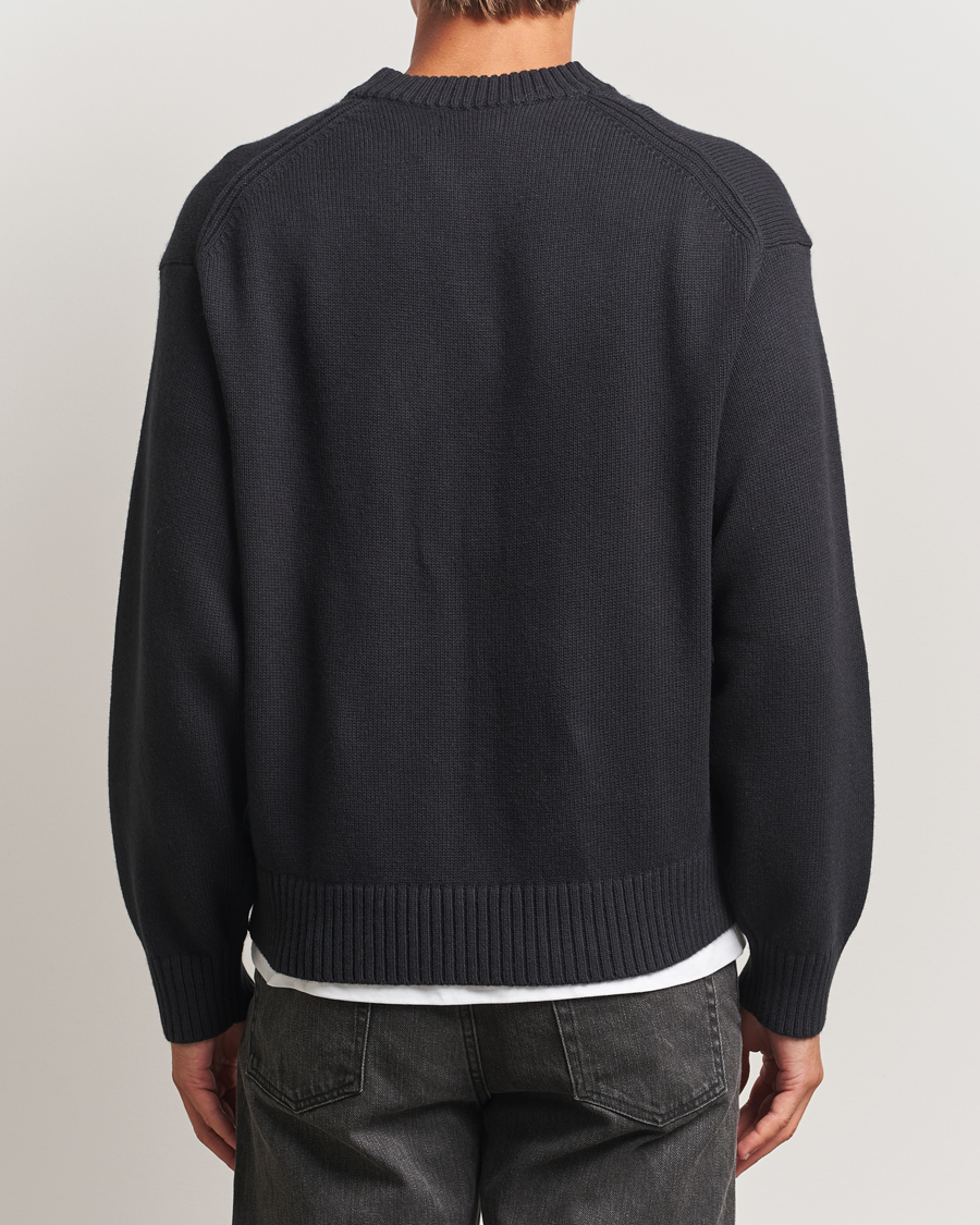 Herre | Trøjer | J.Lindeberg | Eddy Wool/Cotton Knitted Sweater Black