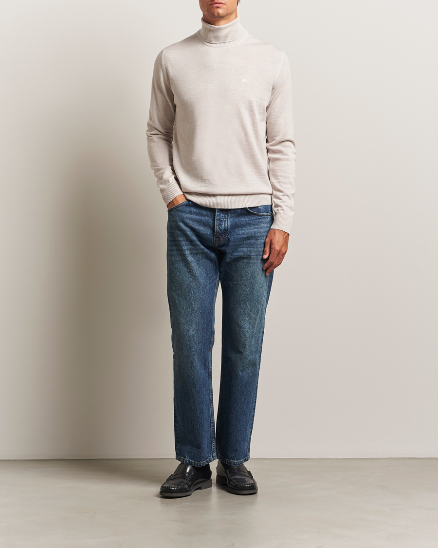 Herre | Trøjer | J.Lindeberg | Kaden Merino Turtleneck Moonbeam Melange
