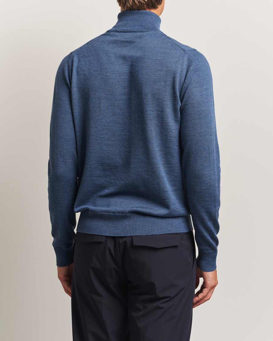 Herre | Trøjer | J.Lindeberg | Kaden Merino Turtleneck Vintage Indigo Melange