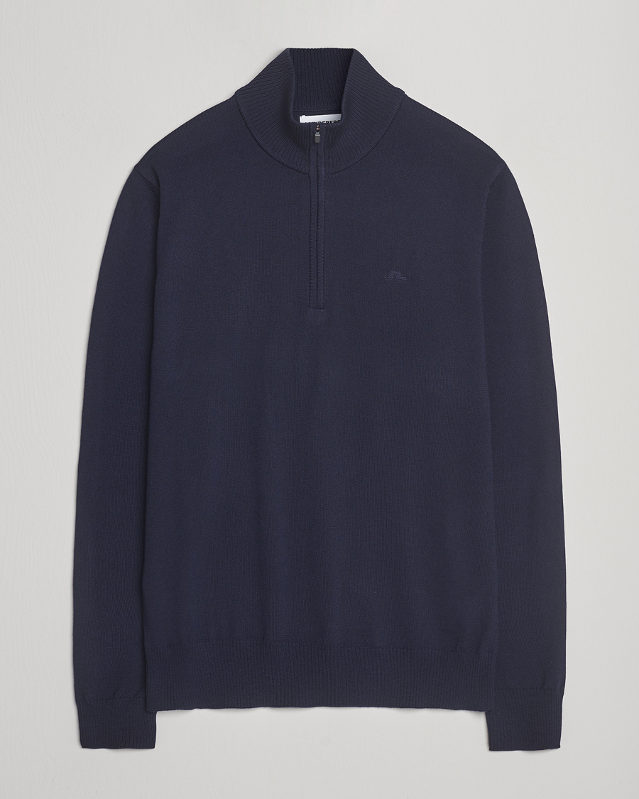 Herre | Trøjer | J.Lindeberg | Kiyan Merino Half Zip Navy