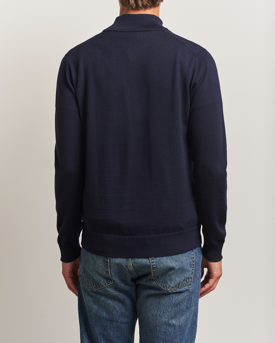 Herre | Trøjer | J.Lindeberg | Kiyan Merino Half Zip Navy