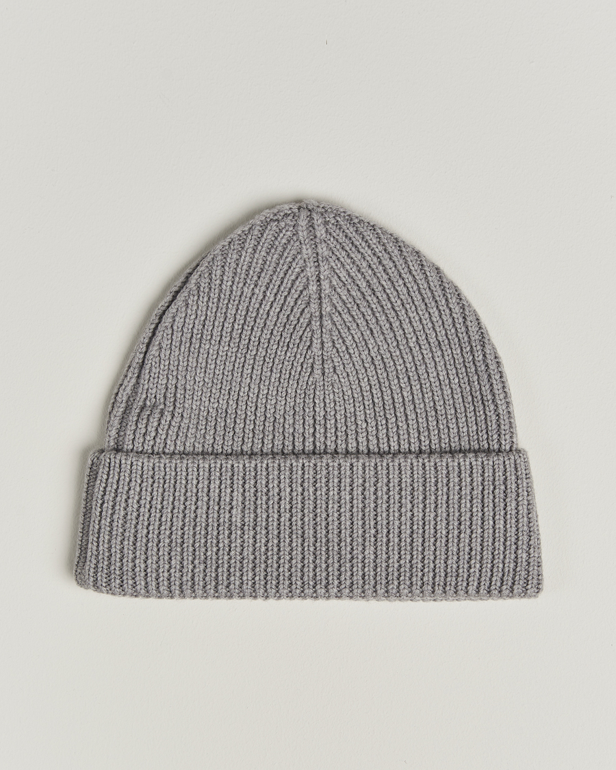 Herre | Huer | J.Lindeberg | Juan Merino Beanie Light Grey Melange
