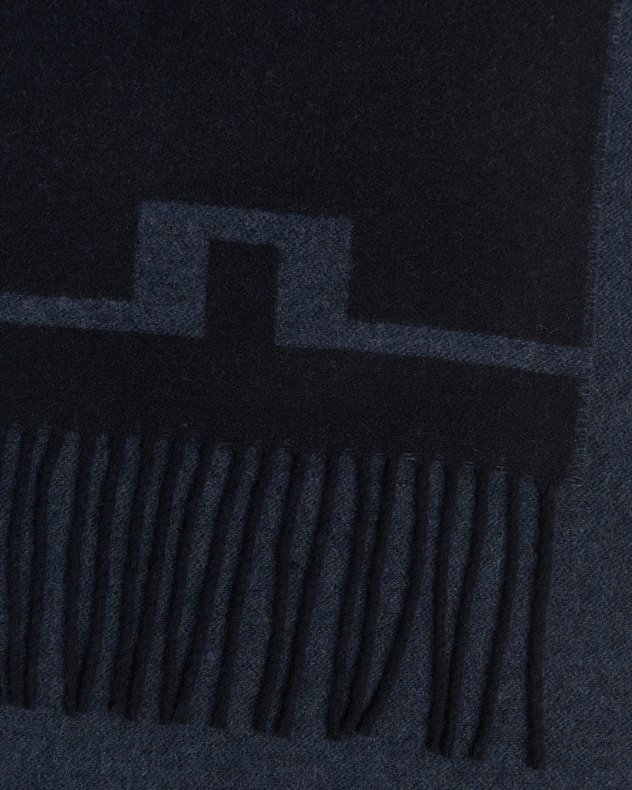Herre | Halstørklæder | J.Lindeberg | Champ Wool Doublefaced Scarf Navy
