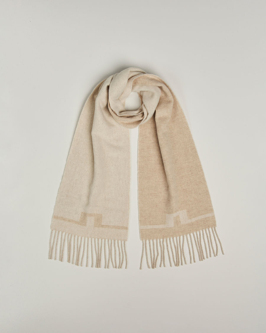 Herre | Halstørklæder | J.Lindeberg | Champ Wool Doublefaced Scarf Moonbeam