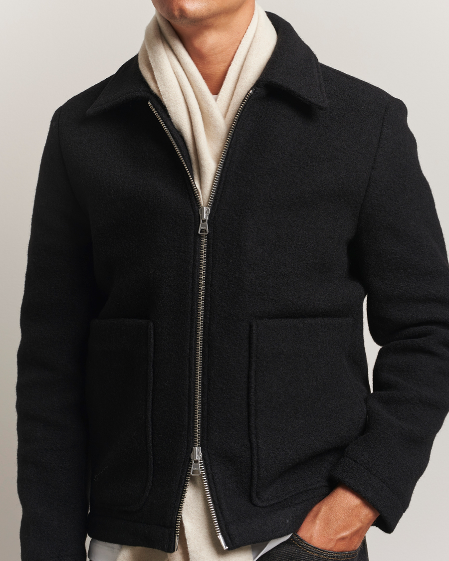 Herre | Halstørklæder | J.Lindeberg | Champ Wool Doublefaced Scarf Moonbeam