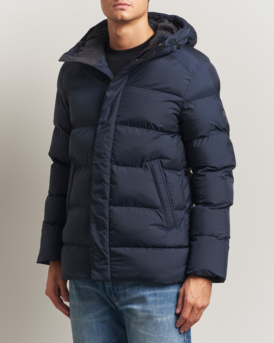 Herre | Jakker | J.Lindeberg | Padded Hooded Jacket Navy