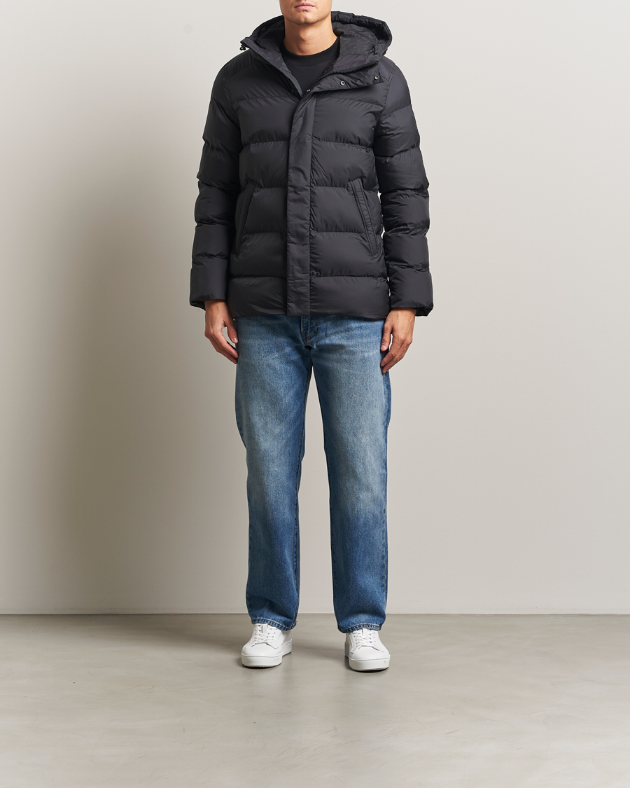 Herre | Jakker | J.Lindeberg | Padded Hooded Jacket Black