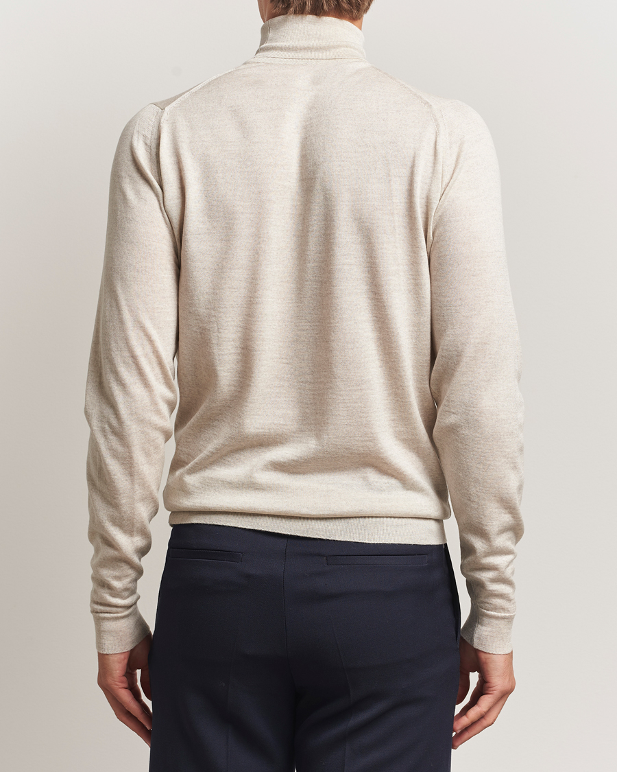 Herre | Trøjer | John Smedley | Cherwell Extra Fine Merino Rollneck Grey Fleece