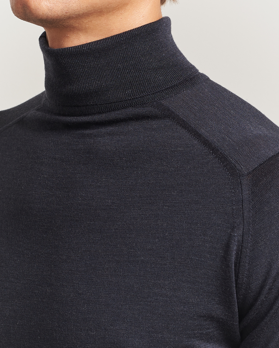 Herre | Trøjer | John Smedley | Cherwell Extra Fine Merino Rollneck Hepburn Smoke