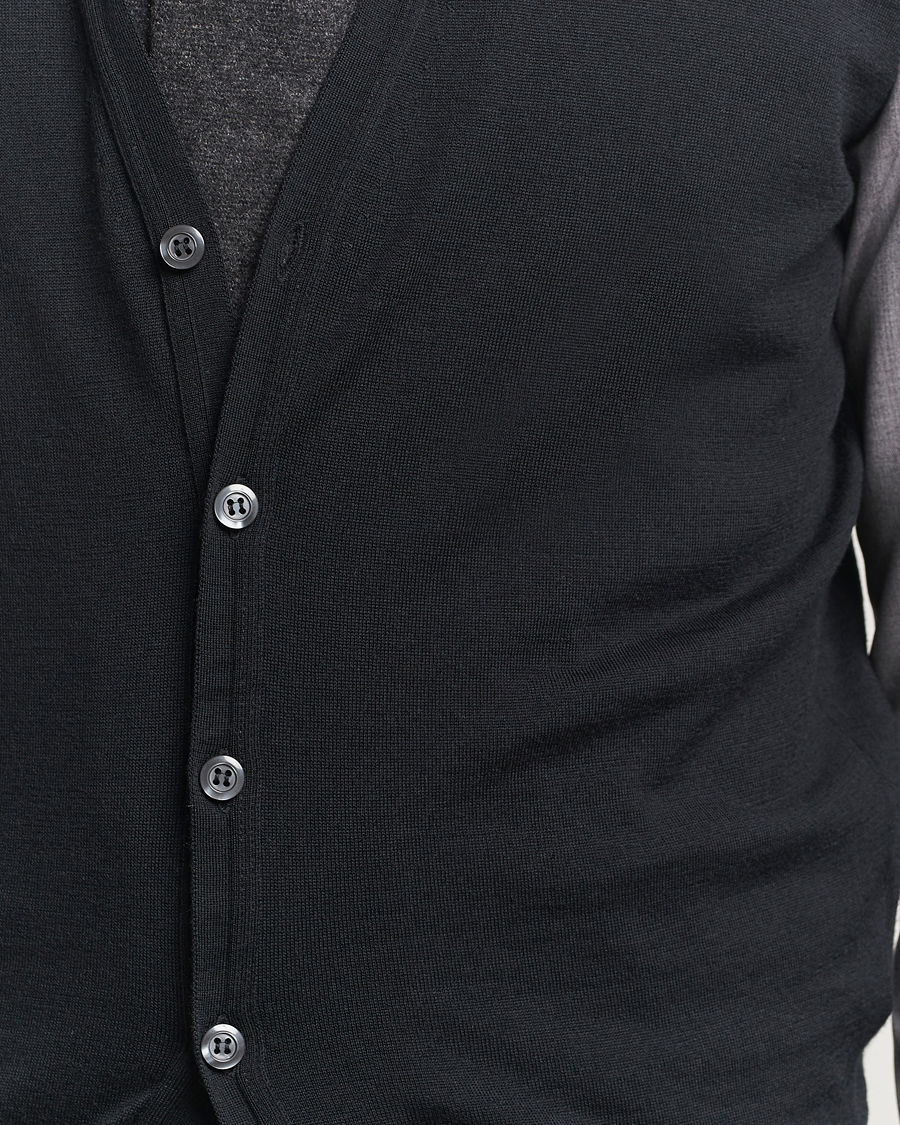 Herre | Trøjer | John Smedley | Huntswood Slim Fit Waistcoat Black