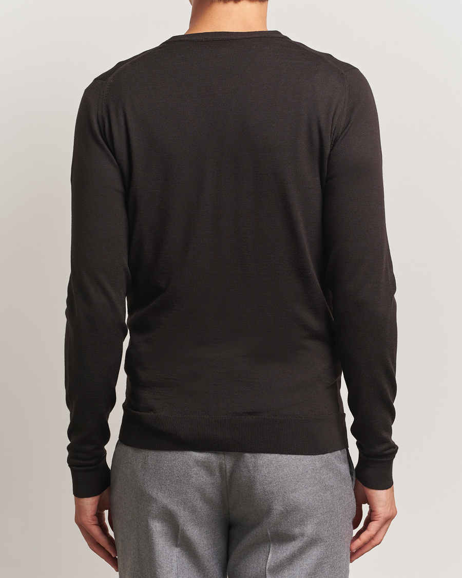 Herre | Trøjer | John Smedley | Petworth Extra Fine Merino Cardigan Faulkner Brown