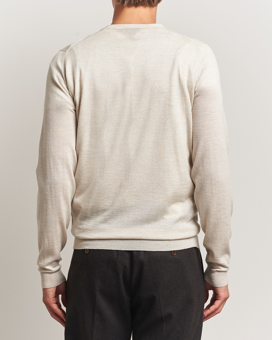 Herre | Trøjer | John Smedley | Petworth Extra Fine Merino Cardigan Grey Fleece