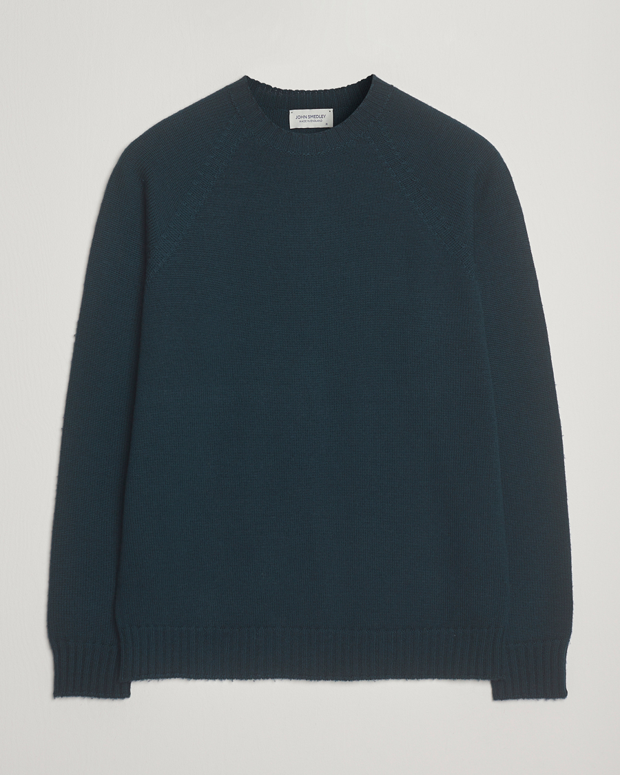 Herre | Trøjer | John Smedley | Denver Extra Fine Merino Crew Neck Richardson Green