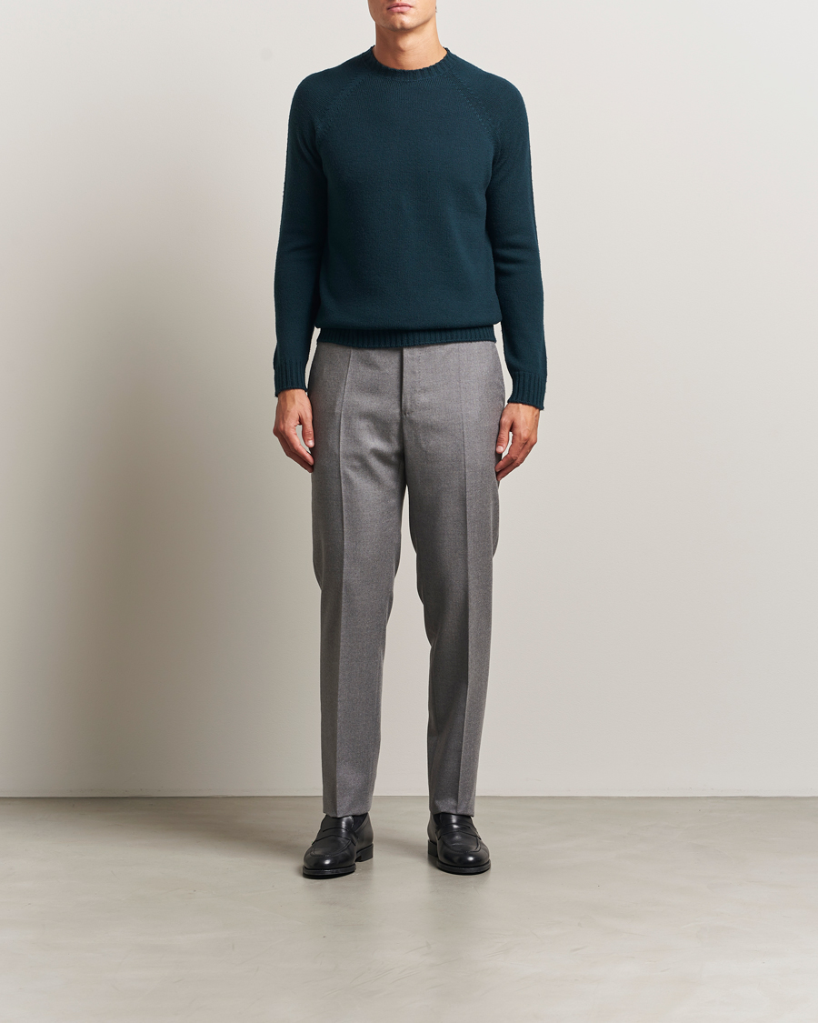 Herre | Trøjer | John Smedley | Denver Extra Fine Merino Crew Neck Richardson Green