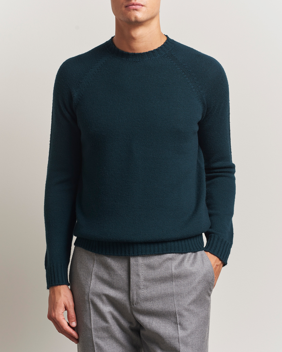 Herre | Trøjer | John Smedley | Denver Extra Fine Merino Crew Neck Richardson Green