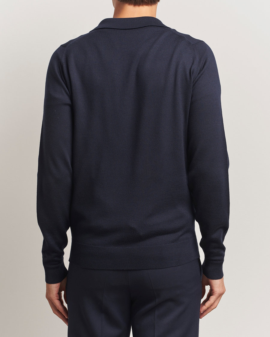 Herre | Trøjer | John Smedley | Alston Extra Fine Merino Full Zip Midnight
