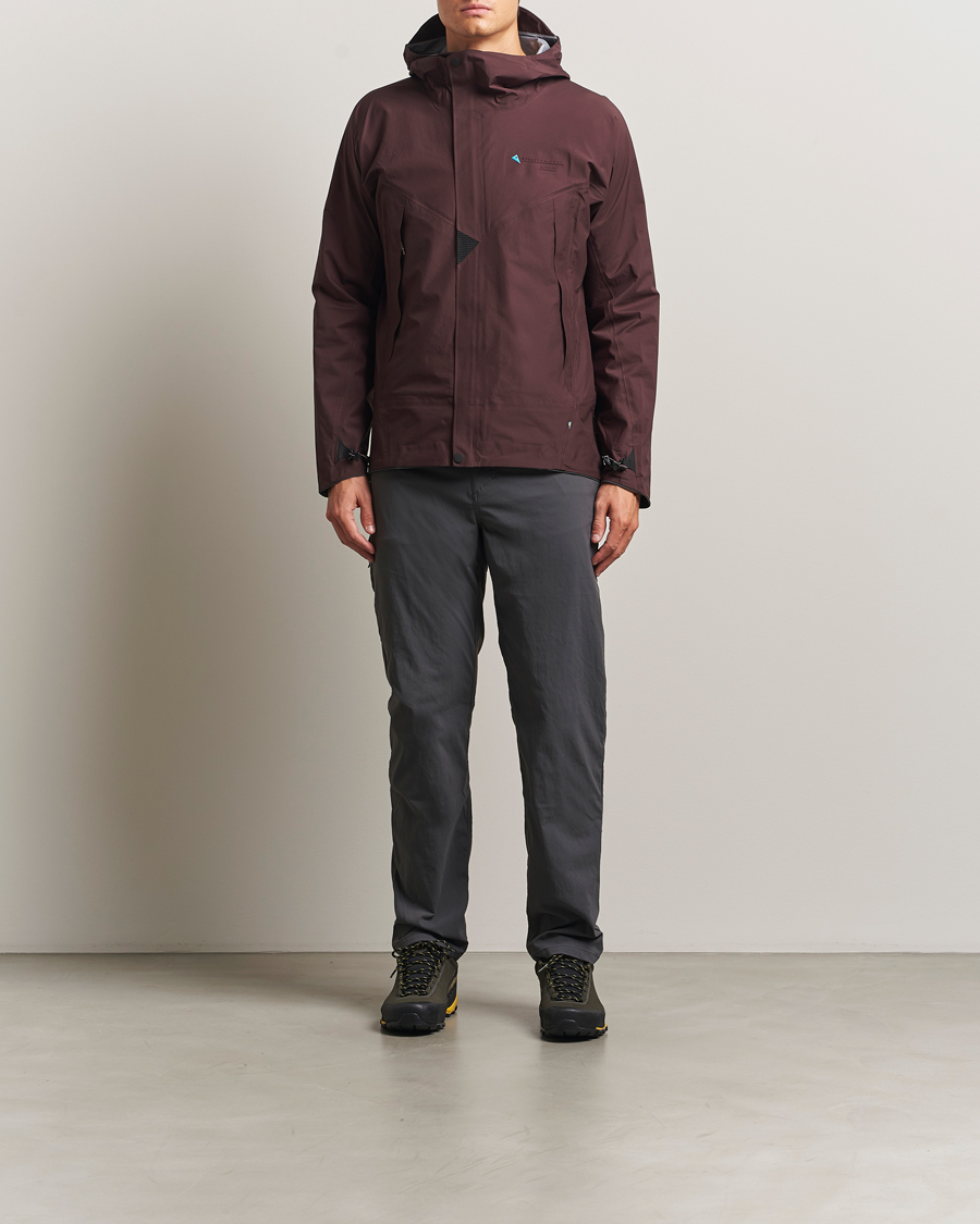 Herre | Jakker | Klättermusen | Asynja Lightweight Waterproof Jacket Amanth Red