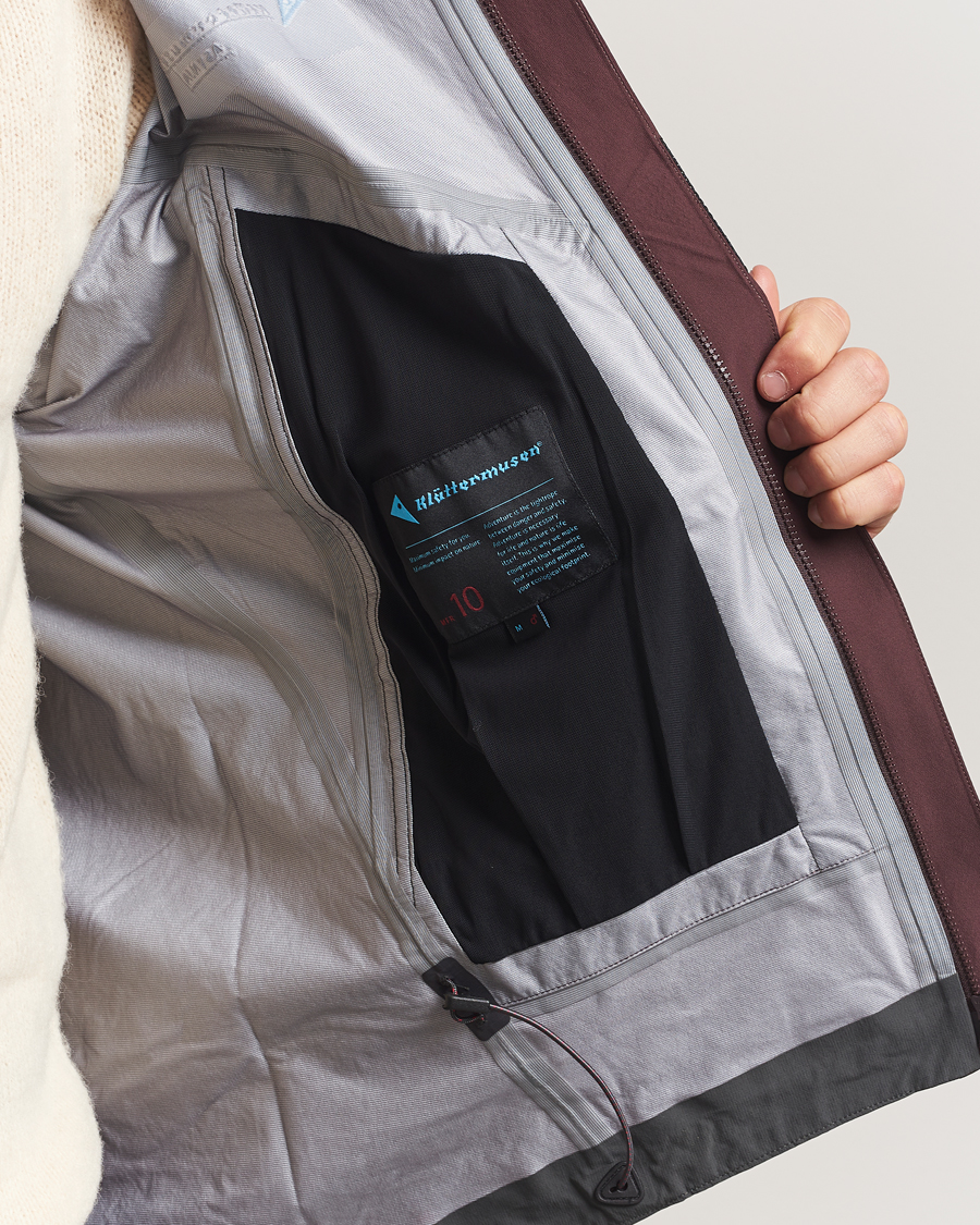 Herre | Jakker | Klättermusen | Asynja Lightweight Waterproof Jacket Amanth Red