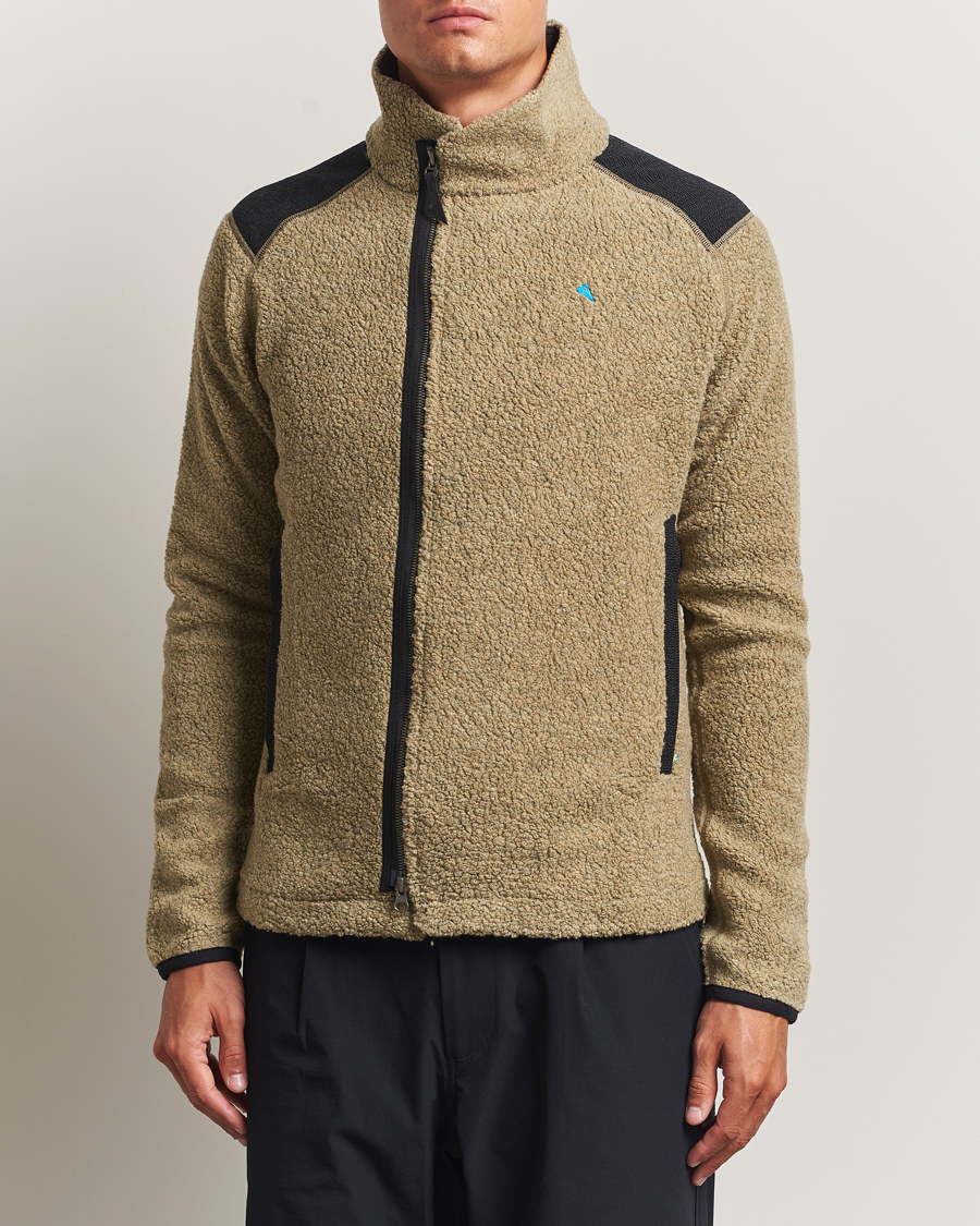Herre | Trøjer | Klättermusen | Skoll Wool Fleece Jacket Silver Green