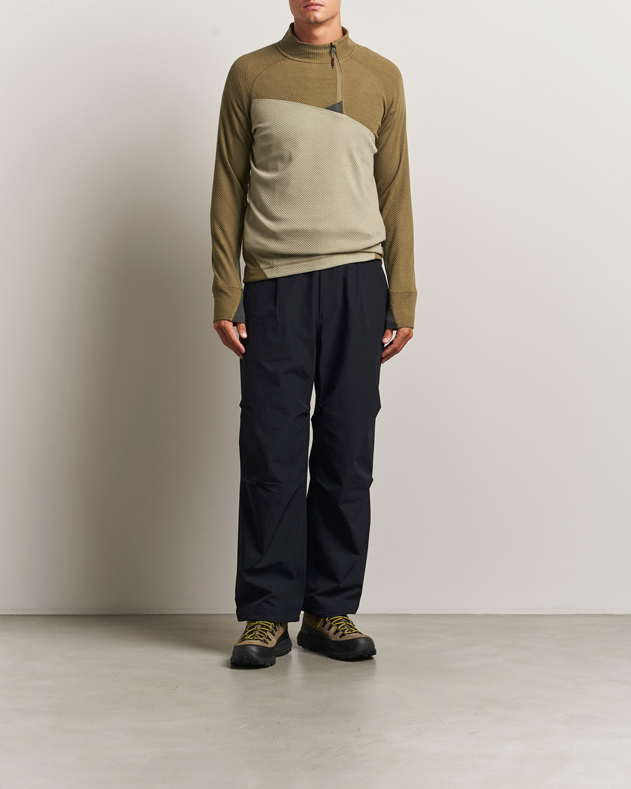 Herre | Trøjer | Klättermusen | Huge Half Zip Sweater Silver Green Olive
