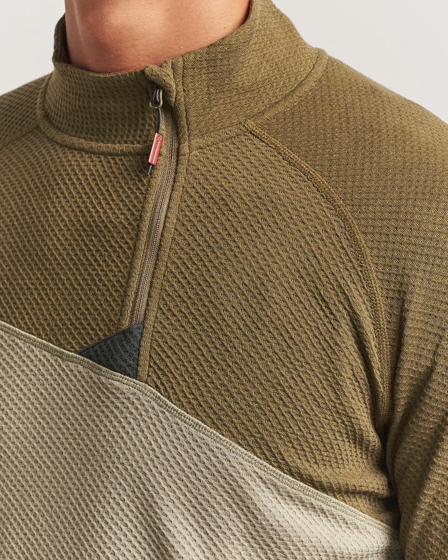 Herre | Trøjer | Klättermusen | Huge Half Zip Sweater Silver Green Olive