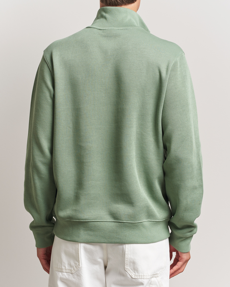 Herre | Trøjer | Lacoste | Rib Interlock Half Zip Thyme Green
