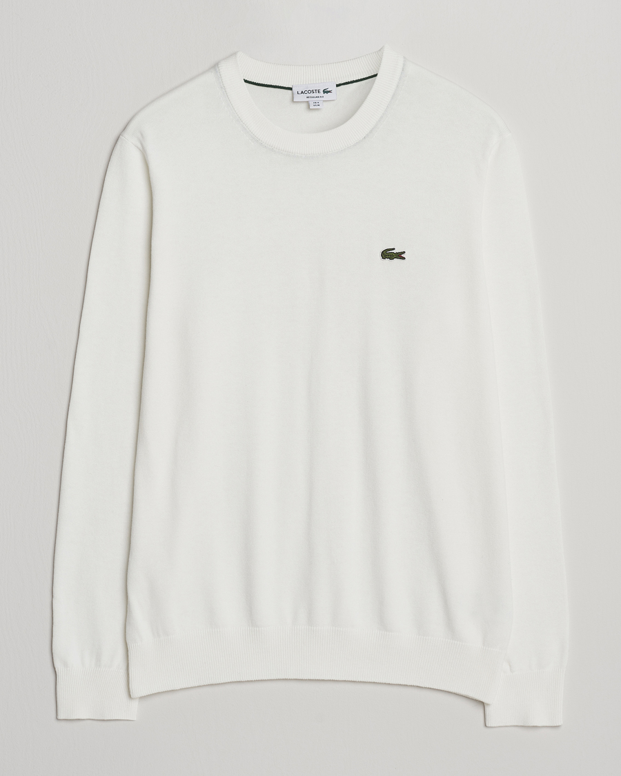 Herre | Trøjer | Lacoste | Cotton Knitted Sweater Flour