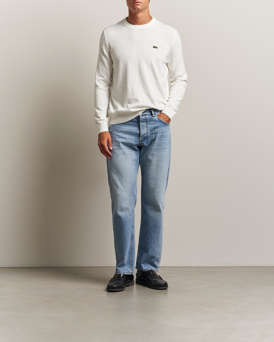 Herre | Trøjer | Lacoste | Cotton Knitted Sweater Flour
