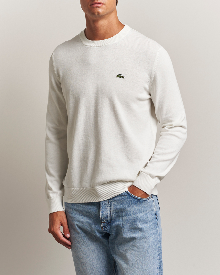 Herre | Trøjer | Lacoste | Cotton Knitted Sweater Flour