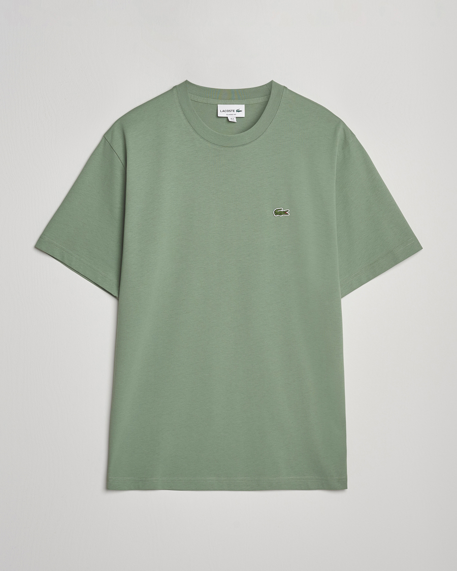 Herre | T-Shirts | Lacoste | Crew Neck T-Shirt Thyme Green