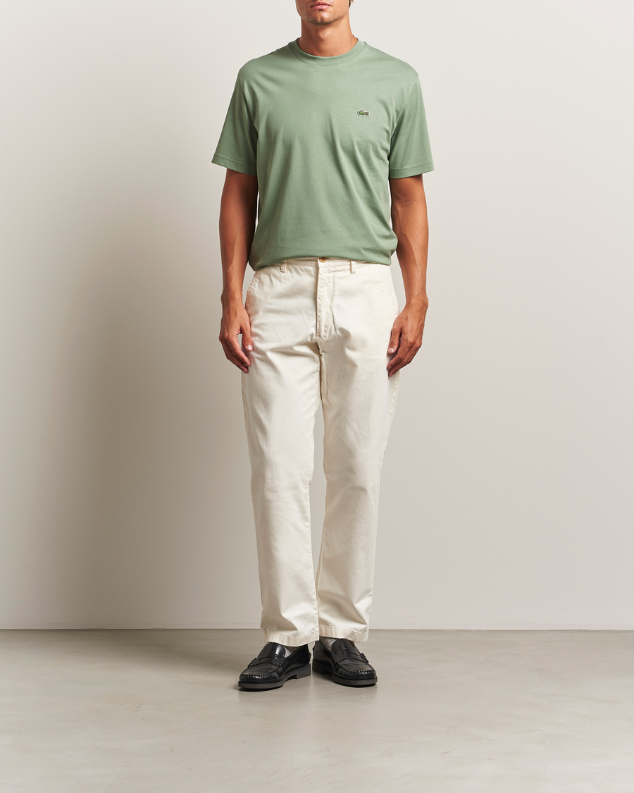 Herre | T-Shirts | Lacoste | Crew Neck T-Shirt Thyme Green