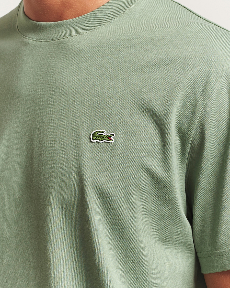 Herre | T-Shirts | Lacoste | Crew Neck T-Shirt Thyme Green